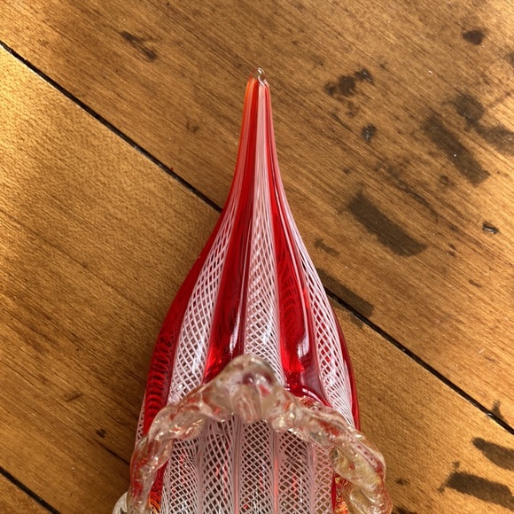 Venetian Lattacino Italian ribbon Glass Slipper - Picture 5 of 11